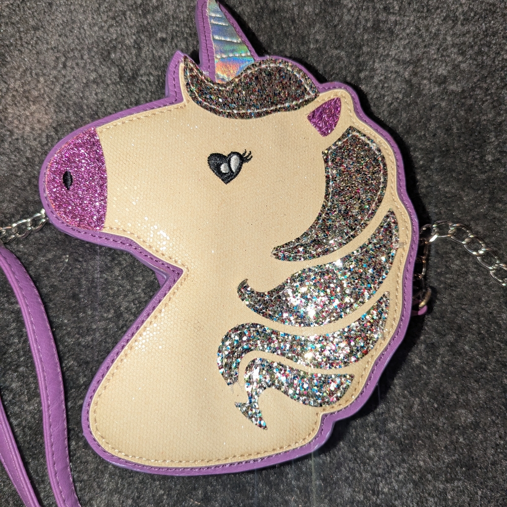 Unicorn Glitter Girls Purse
